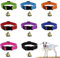 8 Stück Ziegenhalsband mit Glocke, Schafhalsbänder mit Glocke, Weidekupferglocken und verstellbarem Nylon-Halsband-Set für kleine Bauernhoftiere, Schafe, Kuh, Haustier, Ziegenzubehör
