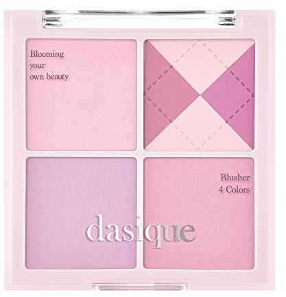 dasique Blending Mood Cheek #05 Violet Knit l Vegan, tierversuchsfrei l 4 mischbare Farbtöne in leichtem, langanhaltendem, geschmeidigem Puder