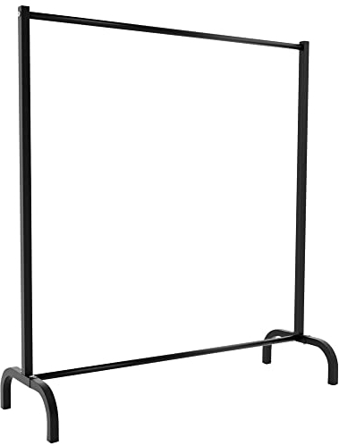 CLP Kleiderständer Lara I Garderobenständer Aus Metall, Farbe:schwarz, Größe:120x38x120 cm