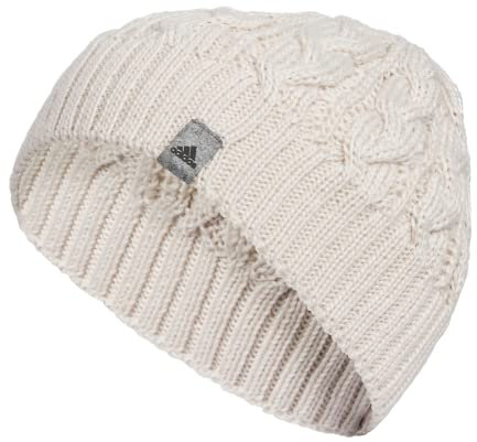 adidas Whittier Beanie-Mütze für Damen, Alumina Beige F23, EinheitsgröÃŸe