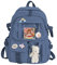 TSLBW Kawaii Rucksack, Kawaii Rucksack mit Kawaii Pin und Zubehör, Kawaii Rucksack für Mädchen Schüler, Niedlicher ästhetischer Reiserucksack für Teenager-Mädchen