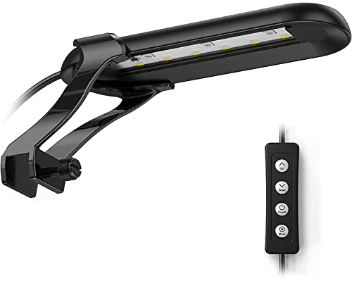 OsAtNb Aquarium Licht 14 Beleuchtungsmodi 11 Helligkeitsstufen RGB Aquarium Beleuchtung Vollspektrum LED Aquarium Klemmleuchte für tropische Fische, Korallen,Wasserpflanzenwachstum