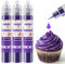 Colorante Alimentario Morado - 30ml×3 Botellas Colorante Alimentario Alta Concentración Liquid Set para Repostería, Decoración de Tartas, Caramelos, Bebidas, Macarons, Glaseados y Cocina