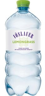 Vöslauer Lemongrass aromatisiertes Wasser mit Kohlensäure, 6er Pack (6 x 1 l) EINWEG