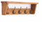 CREEDWOOD PORTEMANTEAU Mural Gerda | 50 cm, 5 Crochets | Barre à Crochets avec Tablette, Crochet Mural, patère, portemanteau, Porte-Serviettes, étagère de Cuisine