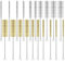 TsoLay 20-Teiliges Rohr-FlaschenbüRsten-Set Messing-Edelstahlborsten-DrahtbüRste für Mehrzweck, 6 Mm, 8 Mm, 10 Mm, 12 Mm, 20 Mm