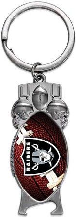 Rico Industries NFL Football Las Vegas Raiders geformter Flaschenöffner, Schlüsselanhänger, tolles Geschenk