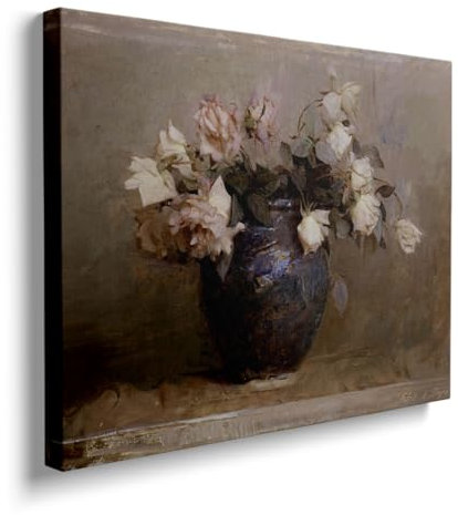 Paintings for Bedrooms Plant Picture with Frame - Canvas Flowers Wall Art Vintage Poster YH0021