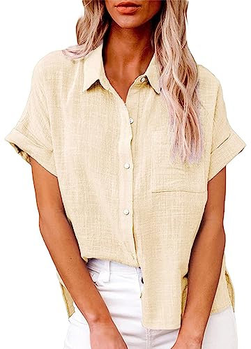 EODJXIO Camicia Donna Elasticizzata Slim Fit Cardigan Donna Lungo Etnico Camicia da Lavoro Donna Cotone Manica Lunga Tshirt Cotone Donna Nera Canotta Bodybuilding Donna Larga Top Paillettes Oro Rosa