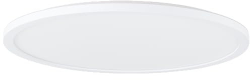 Lightbox LED Aufbaupaneel | Ø 42 cm | weiße Wand- & Deckenpanel mit Memory Funktion & Nachtlicht & Timer | dimmbar per Fernbedienung | CCT | 24 W | 2900 lm | 3000-6500 K | aus Kunststoff