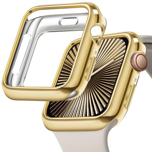 JR.DM 40 mm Hülle für Apple Watch Series 6/5/4/SE, Weiches, Flexibles TPU-Gehäuse, 360° Rundum stoßfeste Hülle, kompatibel mit iWatch 40 mm