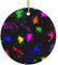 Weihnachtsbaumschmuck Regenbogen, Spritzer, Neon, Auf, Dunkel, Rund Christbaumschmuck Anhänger Ideal Runde Keramik Ornament Andenken Weihnachtsschmuck Für Holiday Party Hausdeko