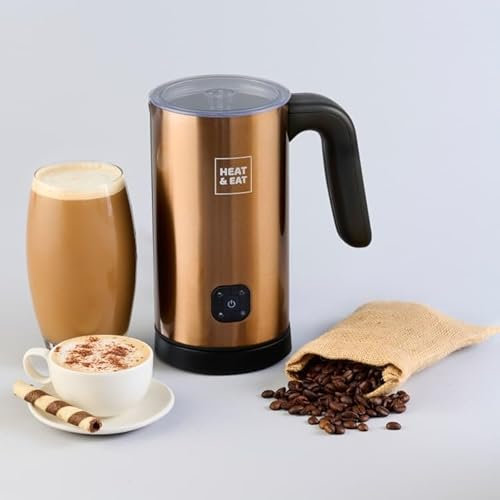 Heat & Eat Hot Chocolate Maker - Copper - Simply Add Dairy Or Plant Based Milk and Your Choice of Hot Chocolate.