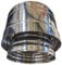 Edelstahl Schornsteinabdeckung Kaminaufsatz Kaminhut Kaminhaube Kaminabdeckung Kamin Schornsteinaufsatz Luftungsaufsatz (F-M) [150-300mm] (250mm (W))