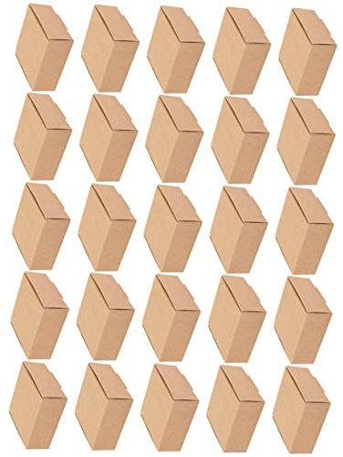 KALLORY 25er Boxen Kisten Verpacken Lieferboxen Braune Wellpappschachteln Boxen Für Unternehmen Kisten Klein Versandtasche Aus Karton Verpackungskartons Versandkartons Bastelboxen Papier
