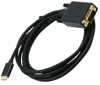 YIGZYCN Cable adaptador USB 3.1 tipo C macho a VGA macho de 31 pulgadas, soporte de vídeo FullHD para escritorio y proyectores