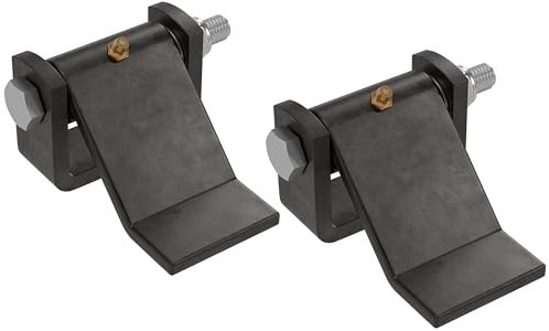 TIEJIAN Weld on Trailer Hinges, Heavy Duty Strap Style Short Leaf Trailer Door Gate Hinge, Dump Trucks Metal Door BBQ Smoker Hinge with Grease Zerk, 2 Pack