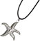 [FIZUNK] Durable Black Rope Multipurpose Starfish Charm Versatile Length Necklace Jewelry Accessories for Going Out