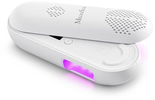 MelodySusie Plus20F Cordless UV Nail Lamp, Innovative UV Protection Light for Gel Nails with 2 Timers & LED Display, the Rechargeable Nail Art Tools for Manicure Fast Curing Gel Polish at Home White