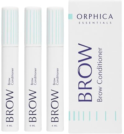 Orphica Brow Augenbrauen-Conditioner, 3 x 4 ml, Augenbrauenwachstum, Augenbrauenwachstum und Dichte, Augenbrauen-Serum für schnelles Wachstum und gefüllte Augenbrauen, dermatologisch getestet