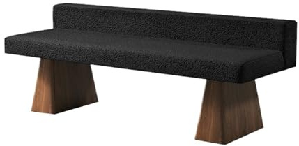 Bout de lit Tabouret de canapé en Bois avec Dossier, idéal for la Maison, la Salle à Manger, la Chambre, Le Salon ou comme Repose-Pieds de lit. Banc Banquette(XL)