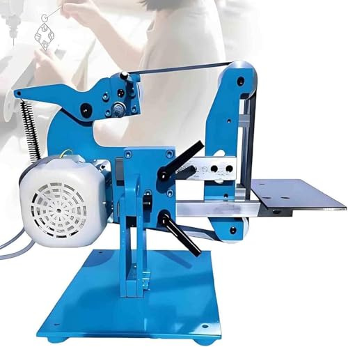 UIBAO Levigatrice a Nastro 1100W 915x50mm - Smerigliatrice Elettrica da Banco,Corpo Intero Acciaio Resistente,Doppio Uso Verticale/Orizzontale,per Progetti Fai da Te e Professionali