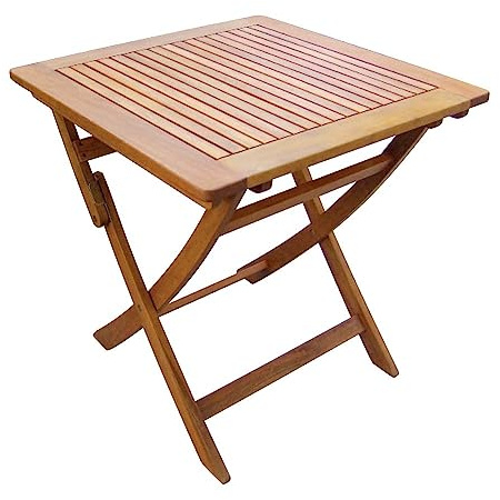 MILANI HOME Klapptisch 70 x 70 Akazie massiv Möbel für Außen und Garten
