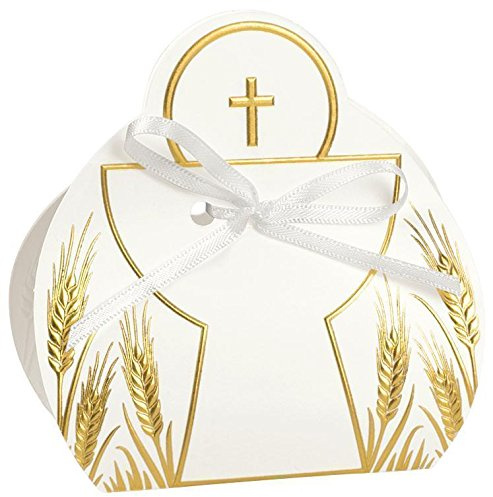 Confettando Set 30 Pezzi Borsetta Calice Oro 6,5X4X9,5 CM -Avorio