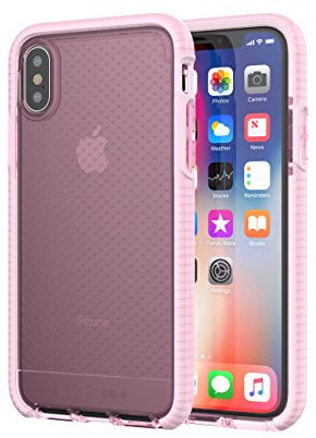 Tech21 Evo Check Protective Cover Case for iPhone X/XS - Rose Tint