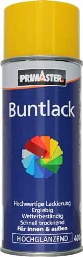 Primaster Lackspray 400ml Rapsgelb Hochglänzend Wetterbeständig Sprühlack