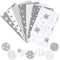 Amilian Baumwollstoff Meterware Stoffe Stoffreste zum Nähen Stoffpaket Paket: 7 Stück je 50 x 40cm für Patchwork 100% Baumwolle DIY Baumwolltuch SET 3
