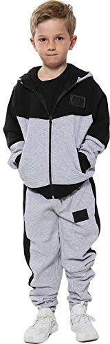 A2Z 4 Kids Cotton Tracksuit - T.S 602 Grey 5-6