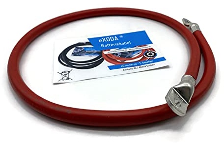 eXODA cable de batería de 100cm 70 mm² cobre cable de alimentación con ojales M8