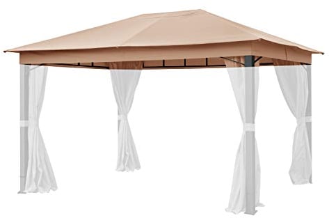 Ersatzdach 3x4 m für Sunset Premium ca. 220 g/m² Cappuccino