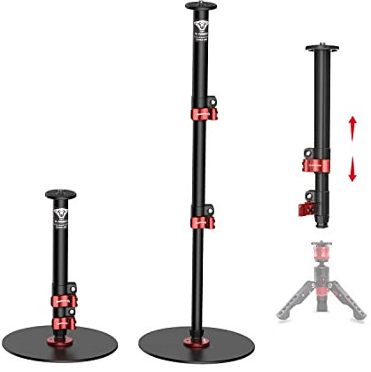 IFOOTAGE Round Base Monopod RB-A200,Small Footprint,Max.payload10KG,Aluminium Alloy Stable Structure, Height 10.6/27cm~22.05/56cm,for LED Video Light