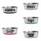 Gamelles personnalisées pour chien et chat en acier inoxydable avec nom personnalisé pour animal de compagnie, bol d'eau pour chiot pour fond complet en caoutchouc antidérapant et design