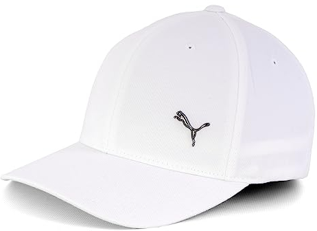PUMA Unisex Metal Cat Flexfit Cap - Baseballkappe (White, XS-S)