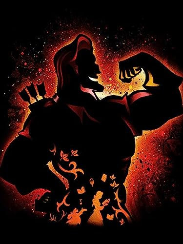 HUANNY DIY Diamond Art Gaston Diamond Painting Villain, 5D Full Drill Cross Stitch Embroidery kit, Funny, 16''×20''