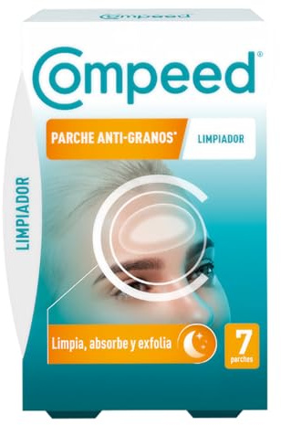 Compeed - Anti-Pickel* Patch Reinigend– Reinigt, absorbiert und entfernt– Hydrokolloid Pickel Patch*- Ideal für die Anwendung in der Nacht– Für größere Bereiche wie die T-Zone -7 Patches -6.8x4.2cm
