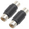MODOVER 2pcs RCA Female to RCA Female Coupler - RCA Phono Socket To RCA Phono Socket Coupler Compatible with Phono, Speaker, RCA Cable, Amplifier [Pack of 2]