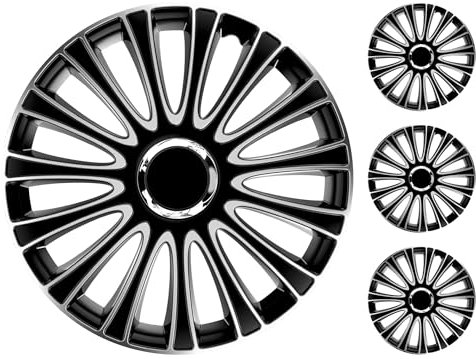 M MOTOS Set di 4 Copricerchi 14 pollici - Eliminate i graffi con questi copriruota flessibili e leggeri da 14 pollici. Facili da installare, non richiedono attrezzi e proteggono dallo sbiadimento!