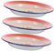 PRETYZOOM Juego de 3 Placas de Esmalte Vintage Contenedores para Comida, Platos de Merienda, Platos de Fideos y Ensaladas