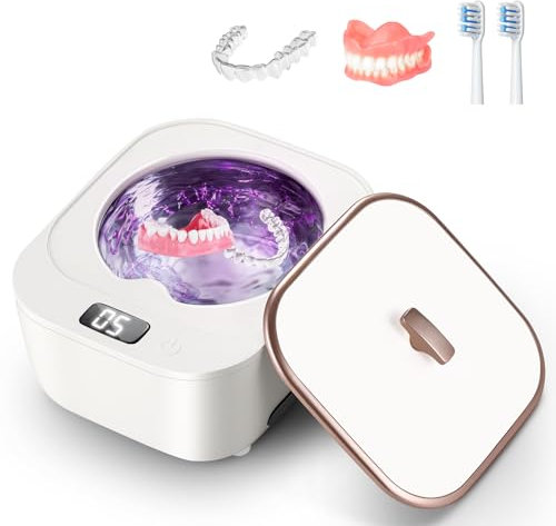 Dispositivo de limpieza ultrasónica de dientes, limpiador ultrasónico profesional, limpiador ultrasónico UV para dentaduras postizas, caja de limpieza ultrasónica para dentaduras, retenedores,