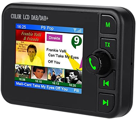 DAB Adapter für Autoradio, Auto FM Transmitter, 2,4 Zoll Color LCD Display Auto Radio, 170-240 MHz DAB/87.5-108 MHz FM, Musikwiedergabe, Digitales Radio