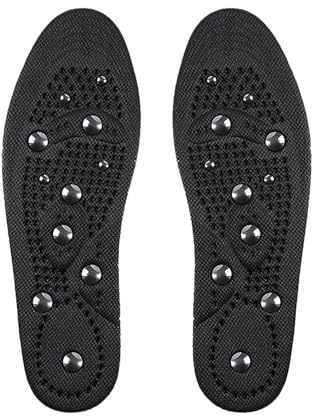1 Paar Magnetische Fußmassage-Einlegesohlen, Herausnehmbare Massage-Einlagen (41-46)