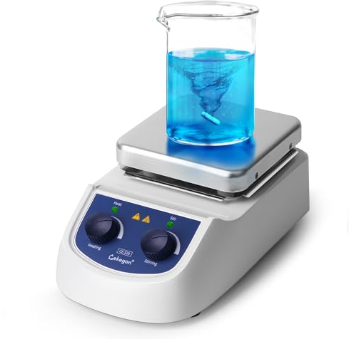 Cekegon 380℃ Hotplate Magnetic Stirrer, 2000mL Capacity Magnetic Stirrer Hot Plate Stir Plate 5 inch 0-2000rpm CE-S20