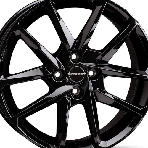 4x Borbet Felgen N 6.5x16 ET47 4x100 black glossy kompatibel mit Honda Insight Jazz