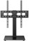 WKWKER Universal TV Stand for 27-65inch LED LCD TV Swivel Table Top TV Stand with 30 Degree Height Adjustable with Mount TV Base with Tempered Glass Base Max VESA 400x400mm