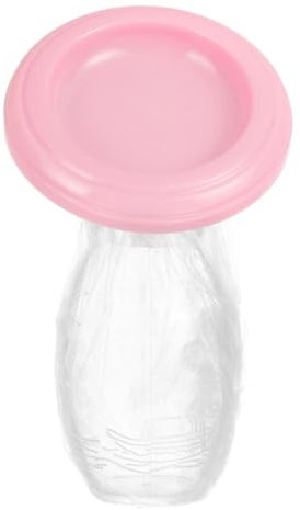 Pompe à lait manuelle Pompe en silicone en silicone Recueillir des fuites de lait maternel pour les mamans allaitantes 90 ml rose, pompe à lait manuelle