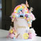 53PCS Unicorn Cake Topper, Unicorn Rainbow Pink Arch Cake Decorations Artificial Dried Flower Cake Insert Decoration Colorful Ball Cake Topper for Boys Girls Kids Birthday Party Supplies
